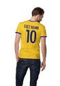 Sweden t-shirt med sverige flagga eget namn nummer tryck personligt Sverige tröja