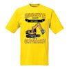 Grävmaskin t-shirt/sweatshirt med eget namn - Underskatta aldrig - personligt tryck