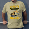 Grävmaskin t-shirt/sweatshirt med eget namn - Underskatta aldrig - personligt tryck