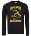 Grävmaskin t-shirt/sweatshirt med eget namn - Underskatta aldrig - personligt tryck