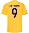 Sverige t-shirt med eget tryck - Personligt tryck på eget Sweden tröja