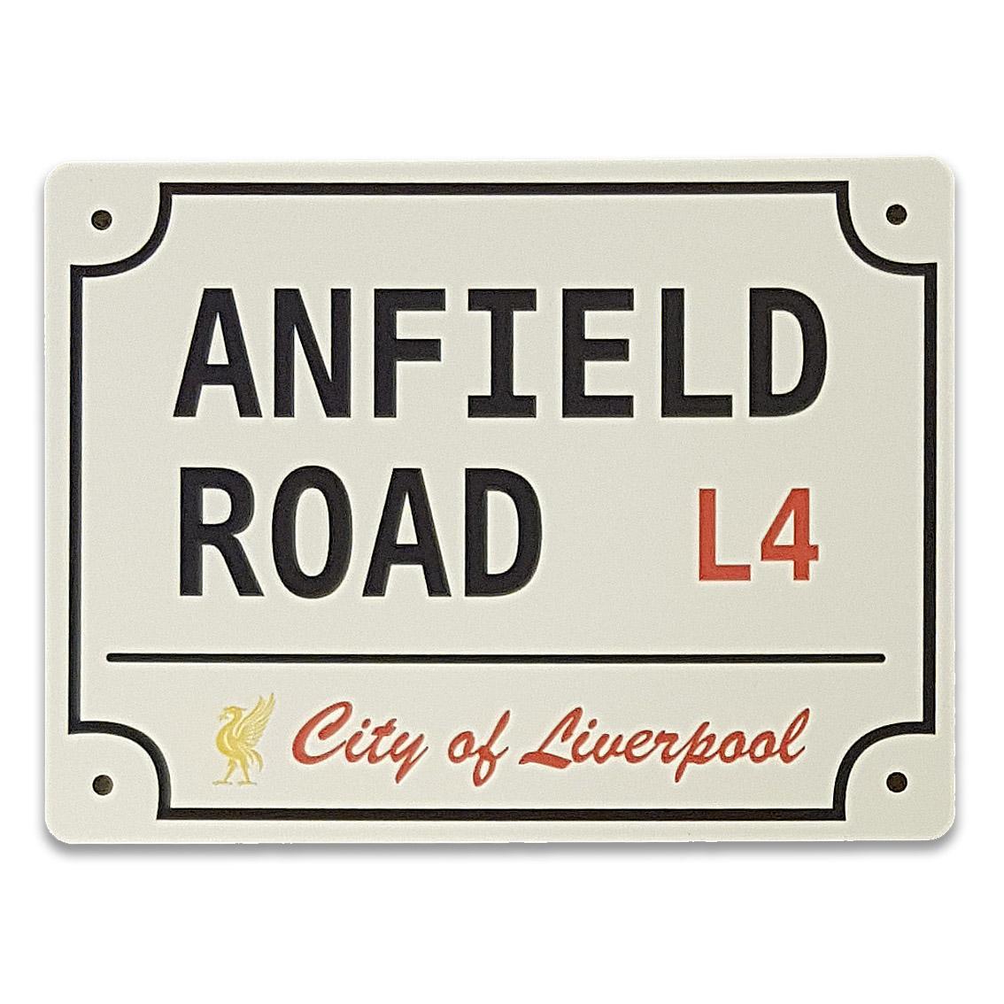 Anfield Vägskylt liverpool - 20x15 cm Man cave