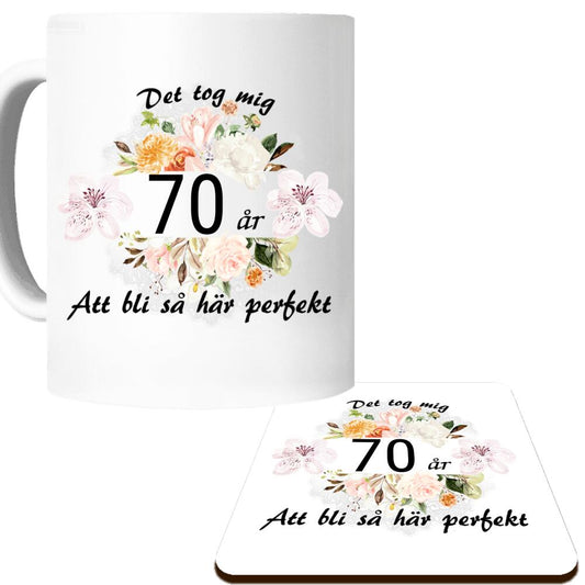 Födelseår mugg perfekt present Det tog mig ...