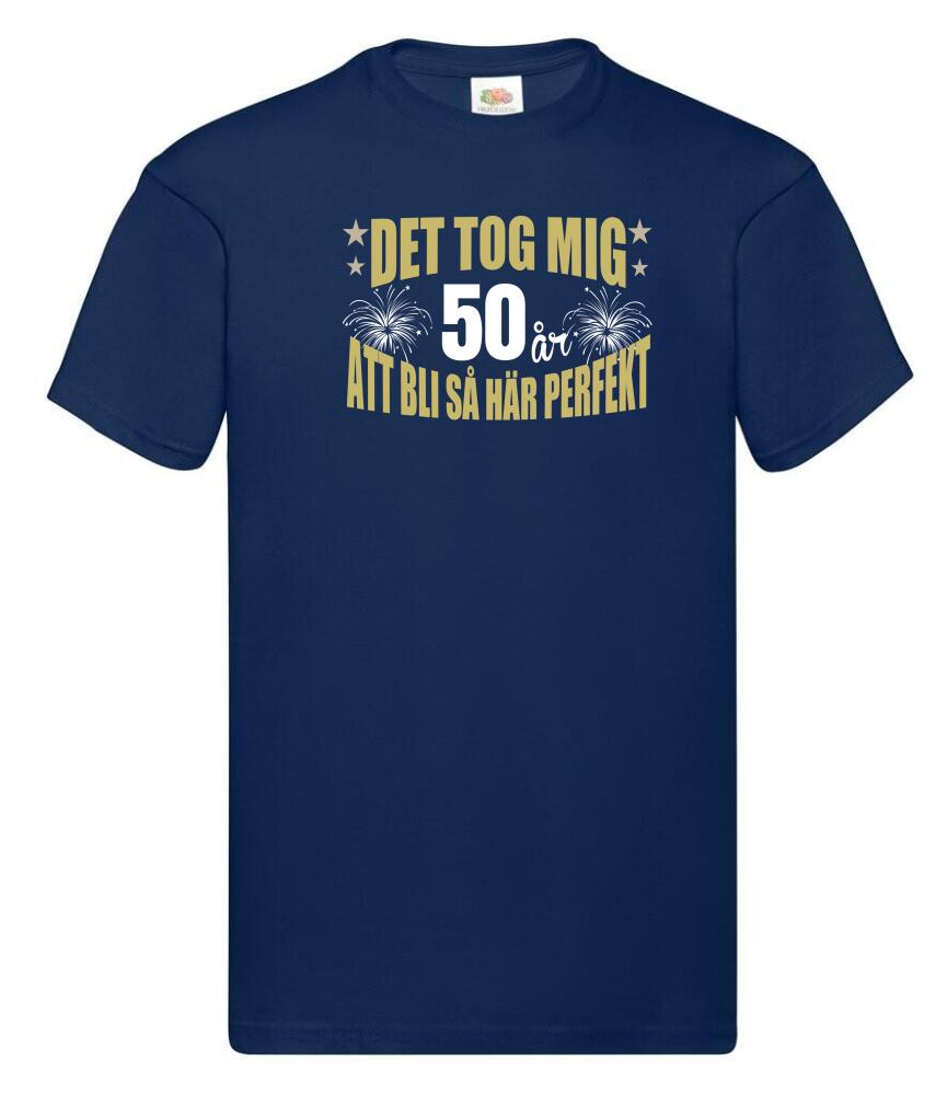 Födelsedag t-shirt välj 40 50 60 eller 70 år