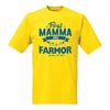 Först mamma nu Farmor t-shirt med personligt år tryck