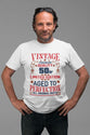 50 år Födelsedag vit  T-shirt - Vintage Limited edition
