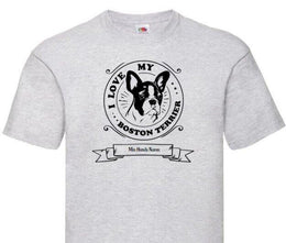 Hund t-shirt med personligt tryck.