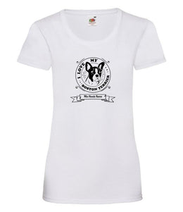 Hund t-shirt med personligt tryck.