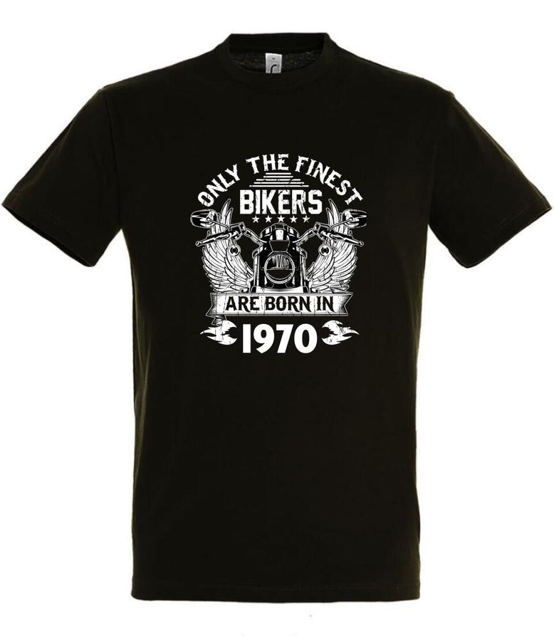 Födelsedag motorcykel T-shirt eller Sweatshirt med eget födelseår tryck