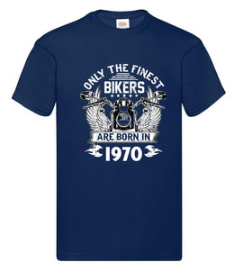Födelsedag motorcykel T-shirt eller Sweatshirt med eget födelseår tryck