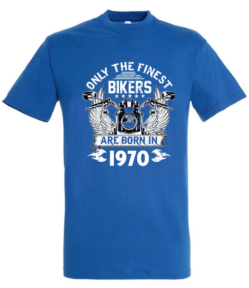 Födelsedag motorcykel T-shirt eller Sweatshirt med eget födelseår tryck