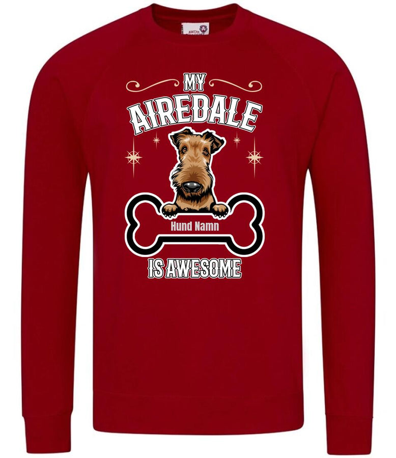 Personligt Hund t-shirt med eget hundras och namn Sweatshirt