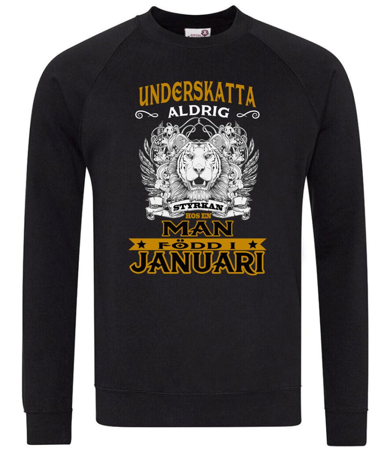 Födelsemånad T-shirt Underskatta aldrig Födelsepresent tröja sweatshirt