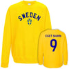 Sverige t-shirt med eget tryck - Personligt tryck på eget Sweden tröja