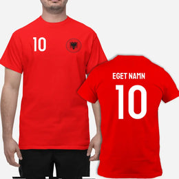 Albainien Landslad t-shirt med eget namn & nummer tryck