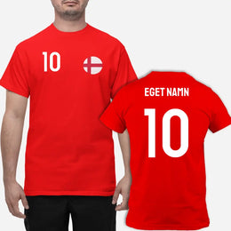England landslag t-shirt med eget namn & nummer tryck
