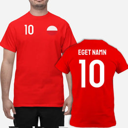Poland Landslag t-shirt med eget namn & nummer tryck