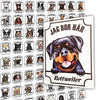 Peronligt Hund skylt med hundras namn & Se Upp Jäg bo här text