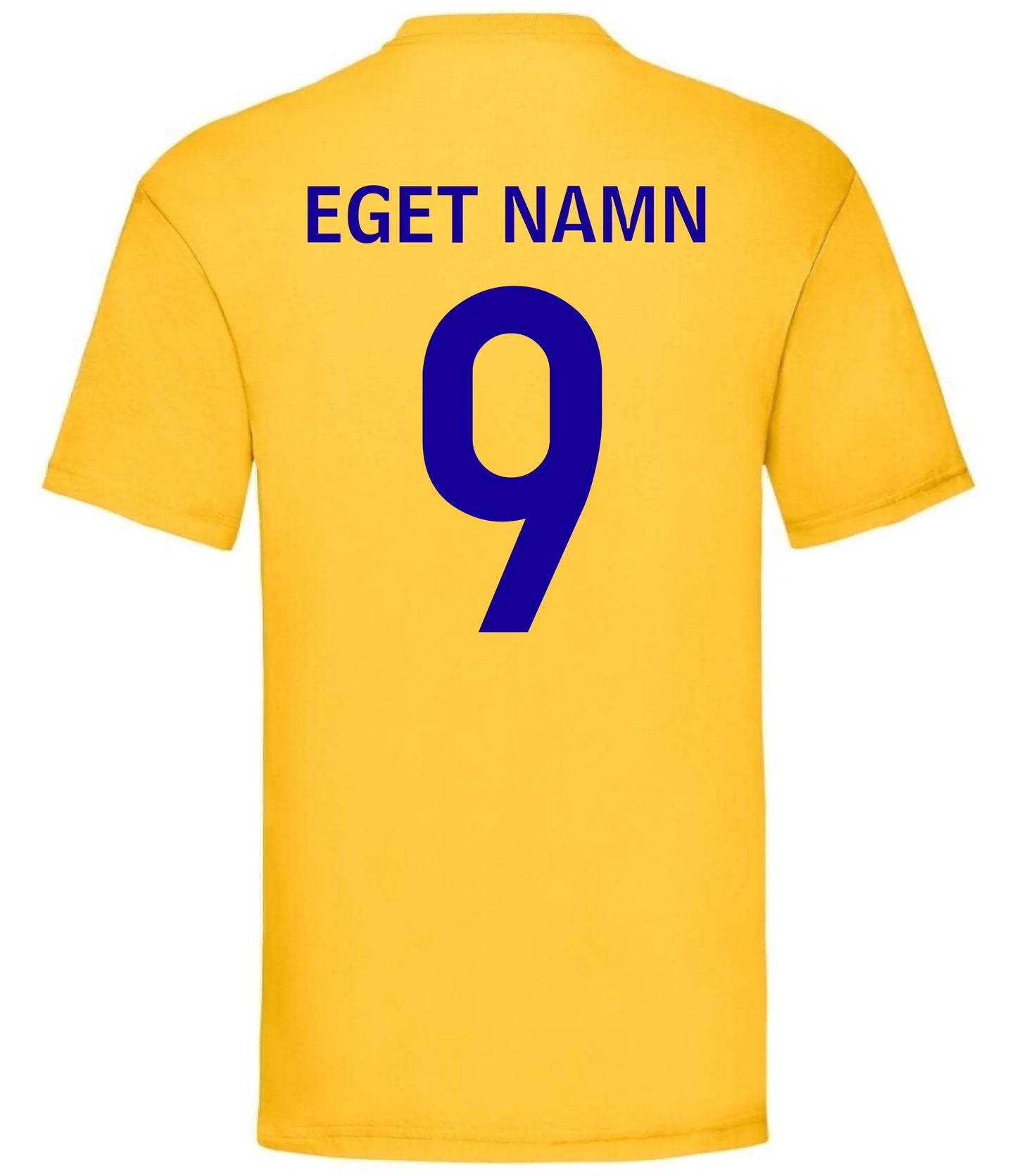 Sverige t-shirt med eget tryck - Personligt tryck på eget Sweden tröja