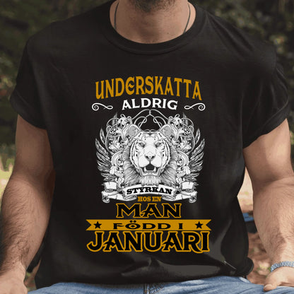 Födelsemånad T-shirt Underskatta aldrig Födelsepresent tröja sweatshirt