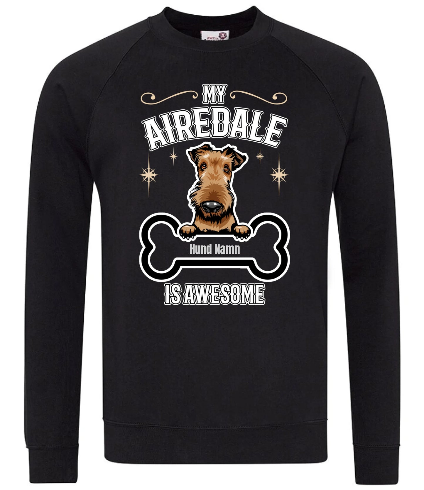 Personligt Hund t-shirt med eget hundras och namn Sweatshirt