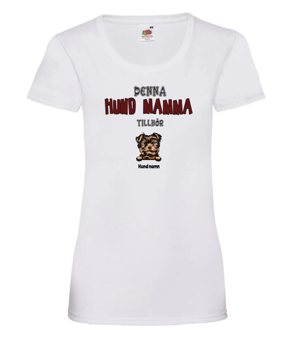 Denna hund mamma tillhör hundras t-shirt med personligt tryck