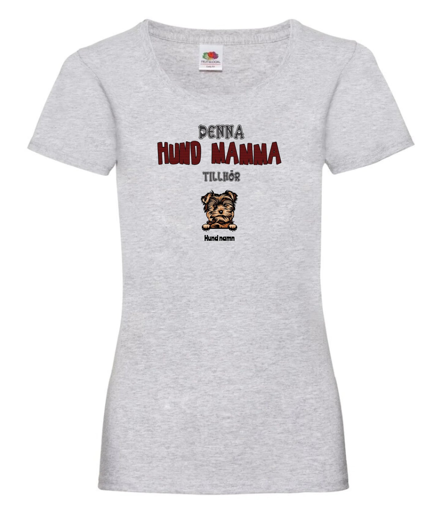 Denna hund mamma tillhör hundras t-shirt med personligt tryck