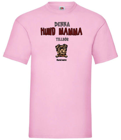 Denna hund mamma tillhör hundras t-shirt med personligt tryck