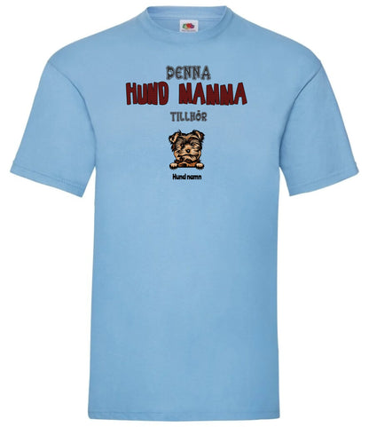 Denna hund mamma tillhör hundras t-shirt med personligt tryck