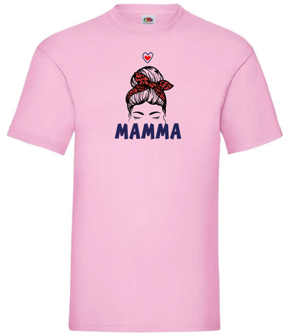 Mamma t-shirt med personlig design, namn på barn & olika mammamotiv