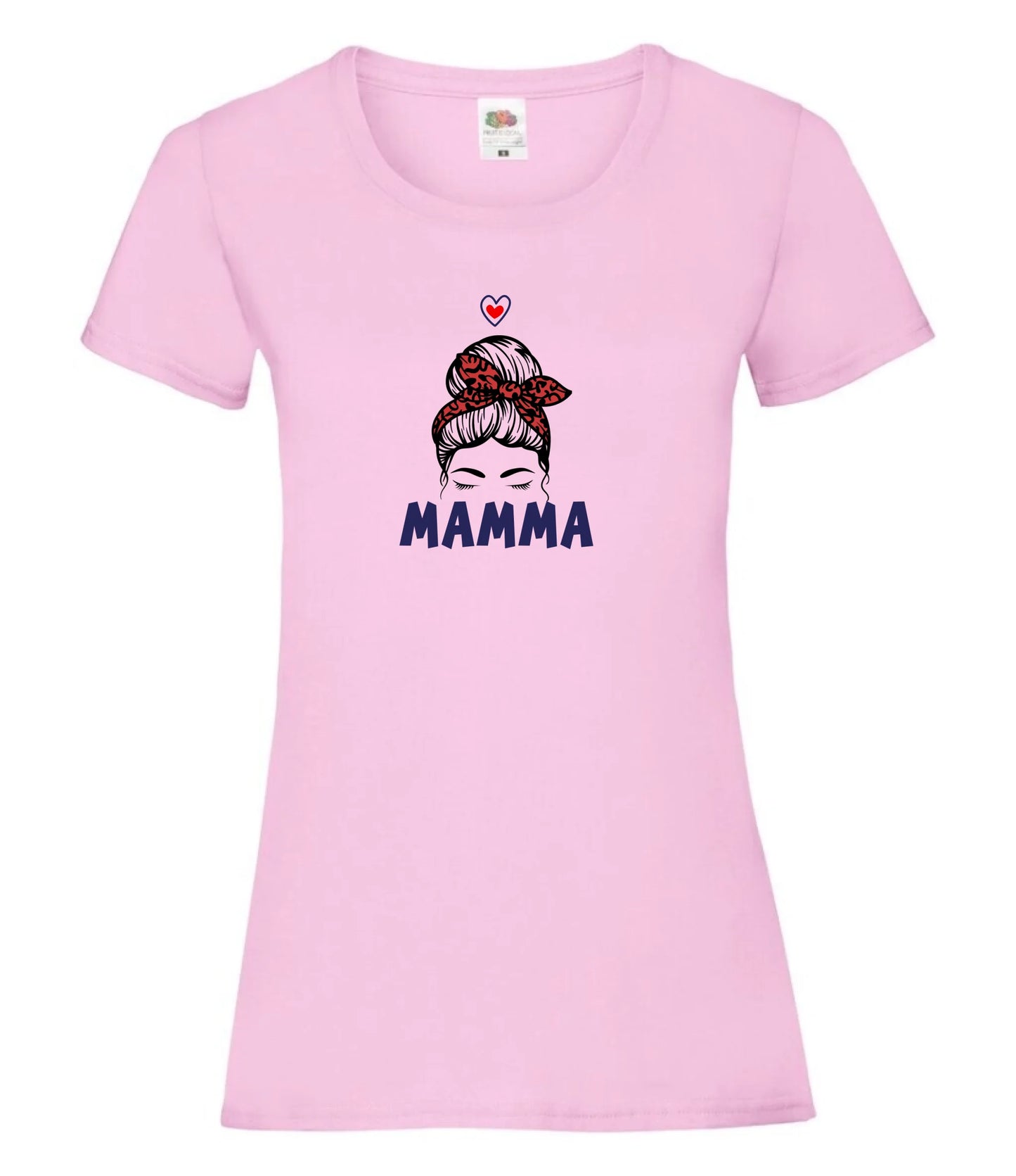 Mamma t-shirt med personlig design, namn på barn & olika mammamotiv