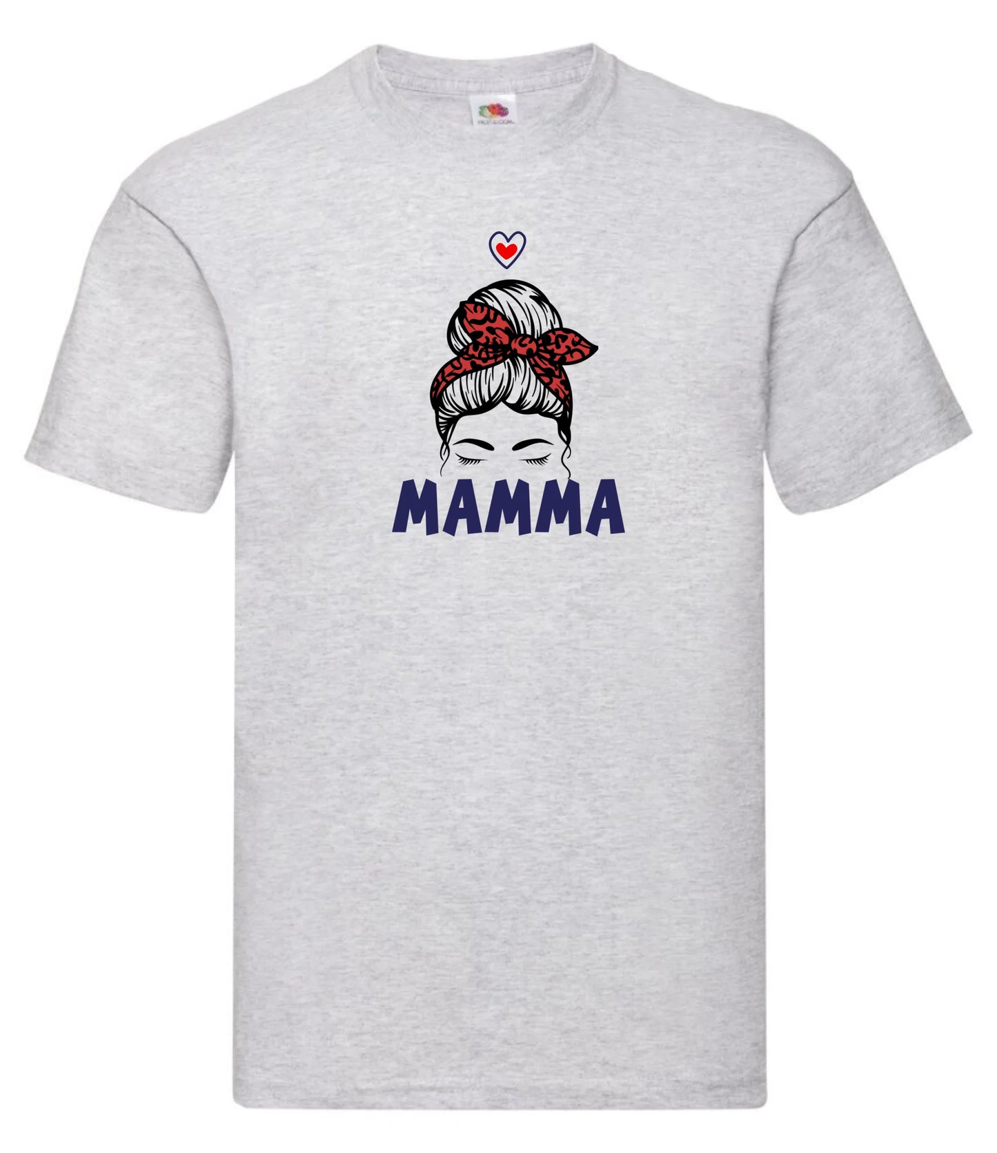 Mamma t-shirt med personlig design, namn på barn & olika mammamotiv