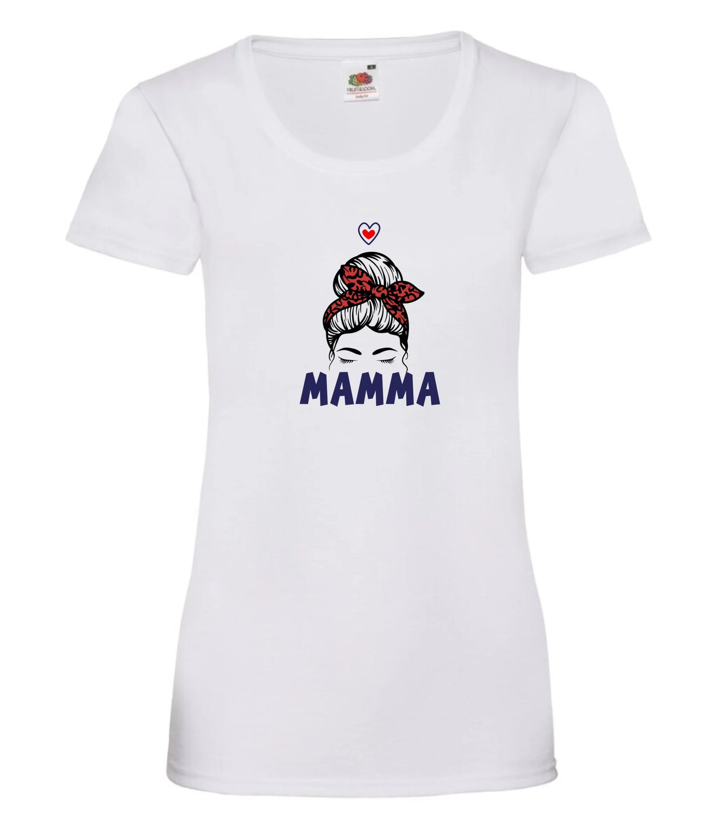 Mamma t-shirt med personlig design, namn på barn & olika mammamotiv
