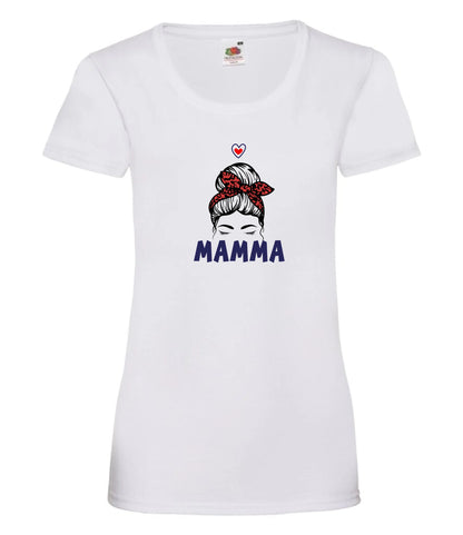 Mamma t-shirt med personlig design, namn på barn & olika mammamotiv