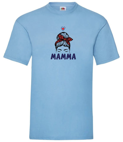 Mamma t-shirt med personlig design, namn på barn & olika mammamotiv