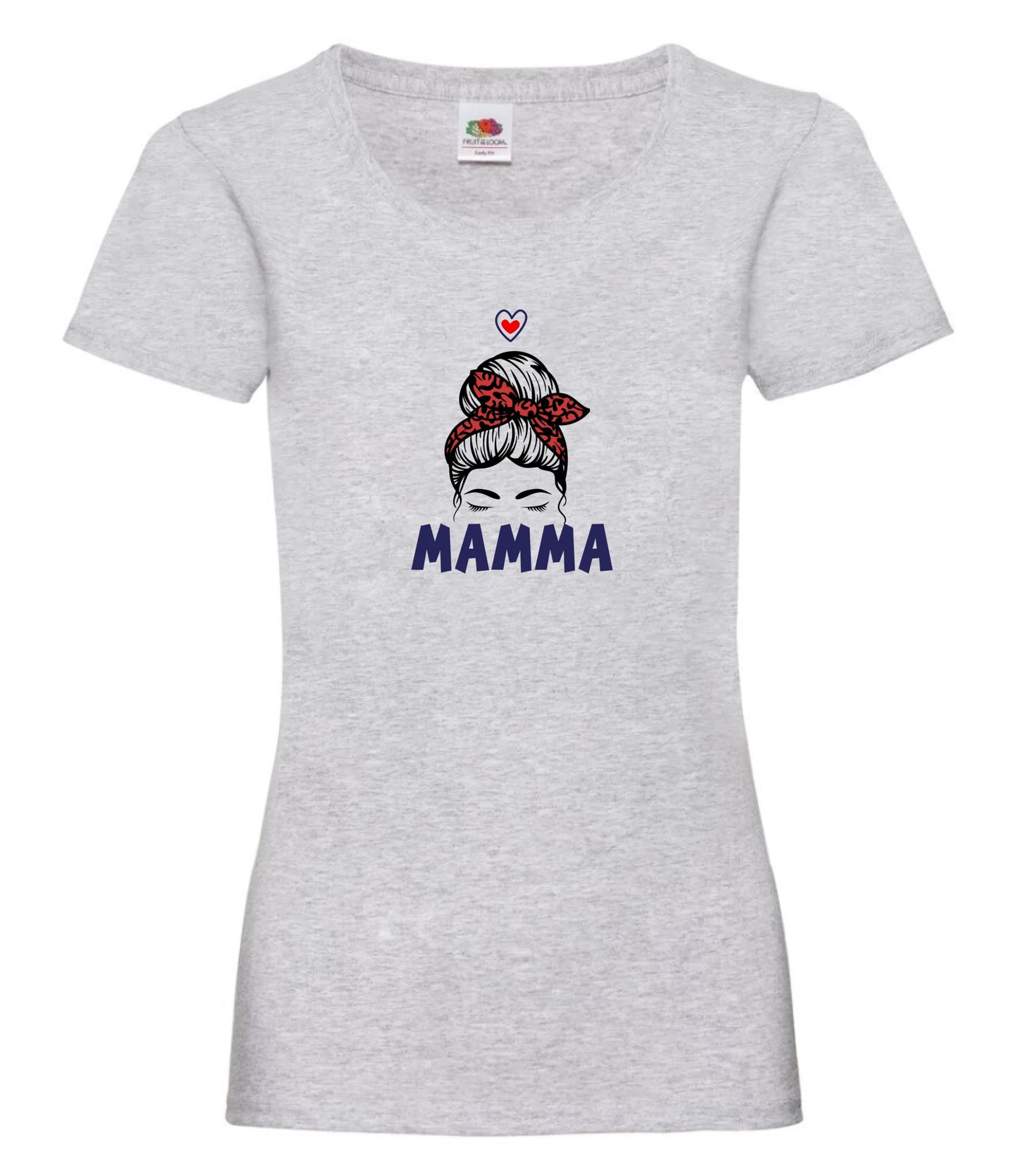 Mamma t-shirt med personlig design, namn på barn & olika mammamotiv