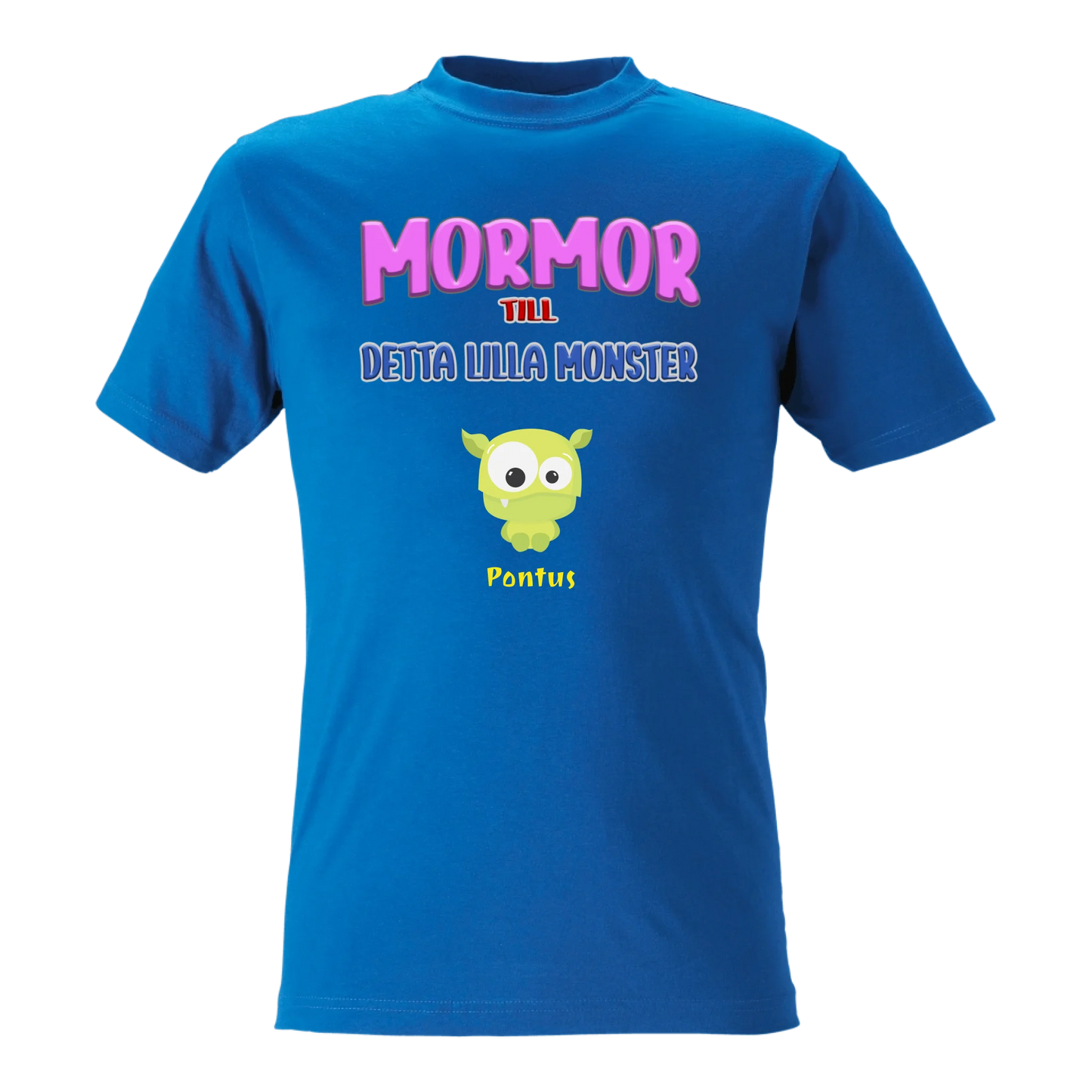 Momor lilla monster t-shirt med eget barnbarn namn Personligt tryck