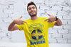 Awsome Sverige gul t-shirt - Born in Sweden
