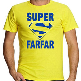 Farfar T-shirt - Sverige Gul Super Farfar design