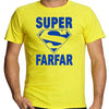 Farfar T-shirt - Sverige Gul Super Farfar design