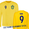 Sverige Sweatshirt medlogo & eget namn & nummer tryck