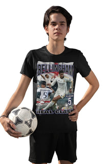 Jude Bellingham Svart Real Madrid  t-shirt england euro24