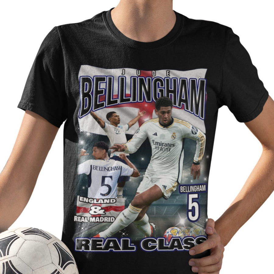 Jude Bellingham Svart Real Madrid  t-shirt england euro24
