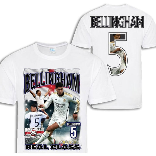 Jude Bellingham spelare t-shirt sportströja England  Real Madrid