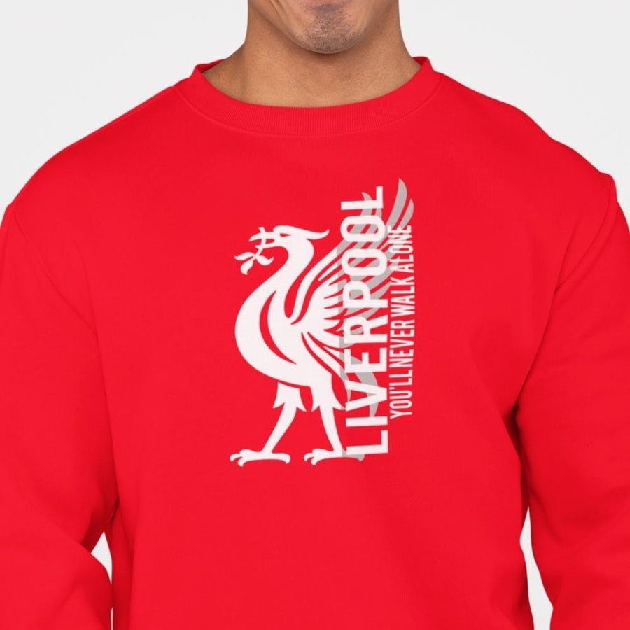 Liverpool stil Sweatshirt- Logo design med YNWA