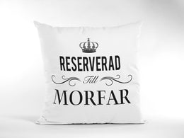Reserverad till Morfar kuddfodral 40x40cm
