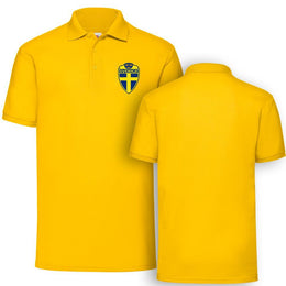 Sverige Gul Piké tröja