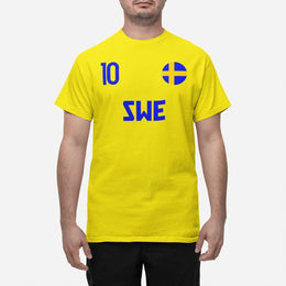 Sverige supporter t-shirt till landslag eurovision