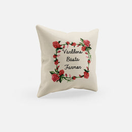 Världens bästa Farmor kuddfodral kudde 50x50