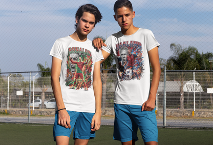 Portugal Ronaldo 7 T-shirt – Polyester Sporttröja med tryck fram & bak